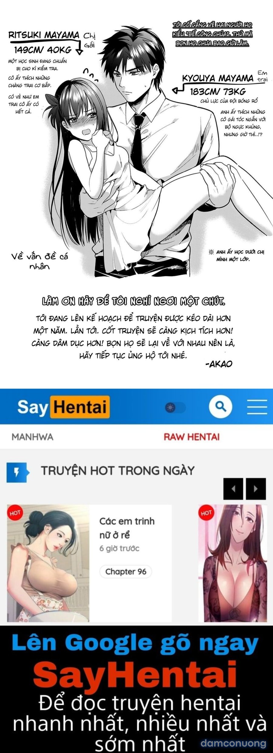Cơ thể tôi và bà chị khó ở hợp nhau 