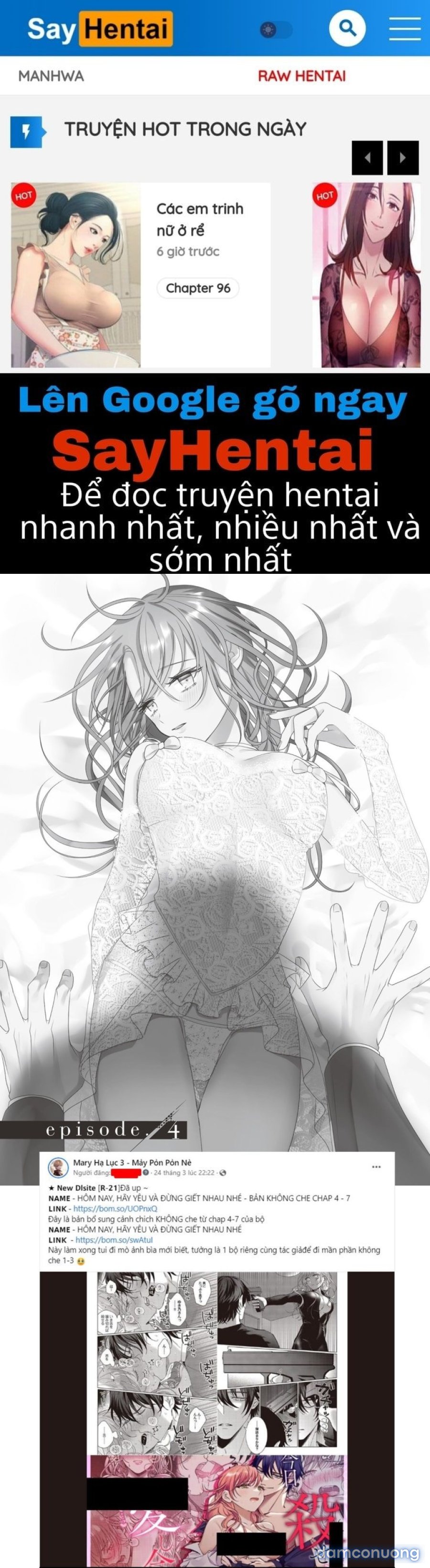 [21+] Hôm Nay, Hãy Yêu Và Đừng Giết Nhau Nhé – Bản Không Che Chap 4 – 7 