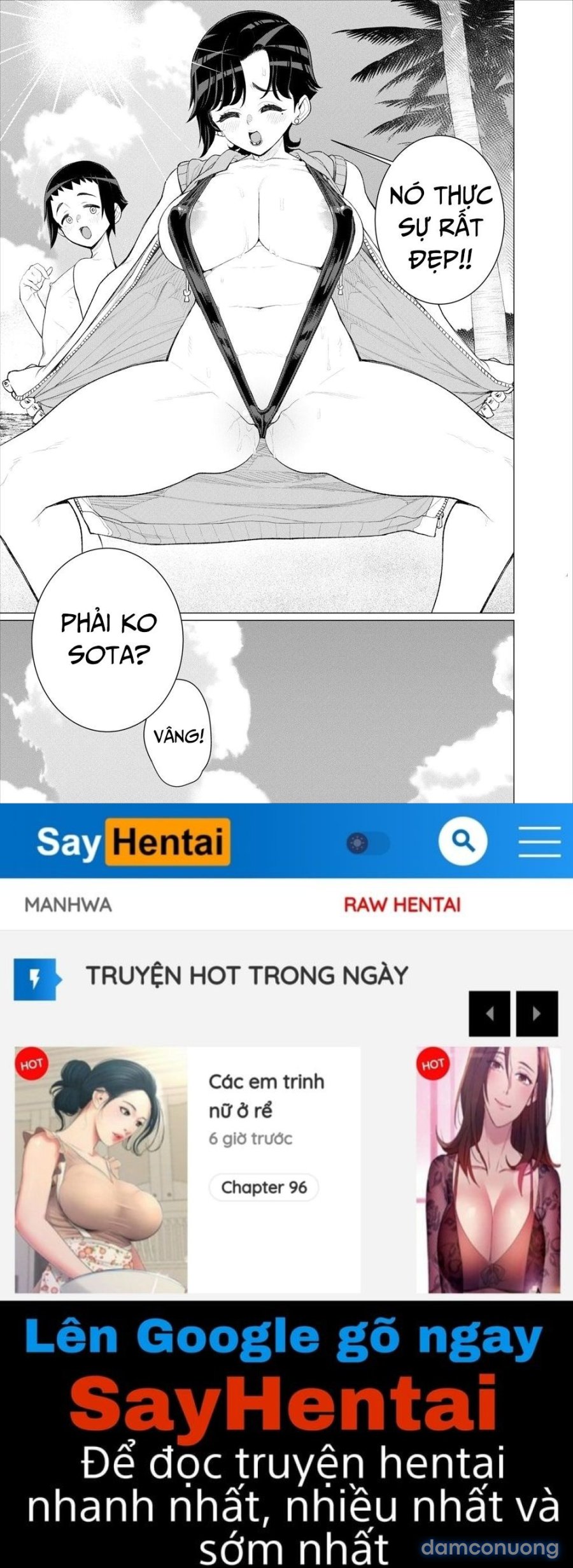Mẹ bạn mặc áo tắm siêu sexy 