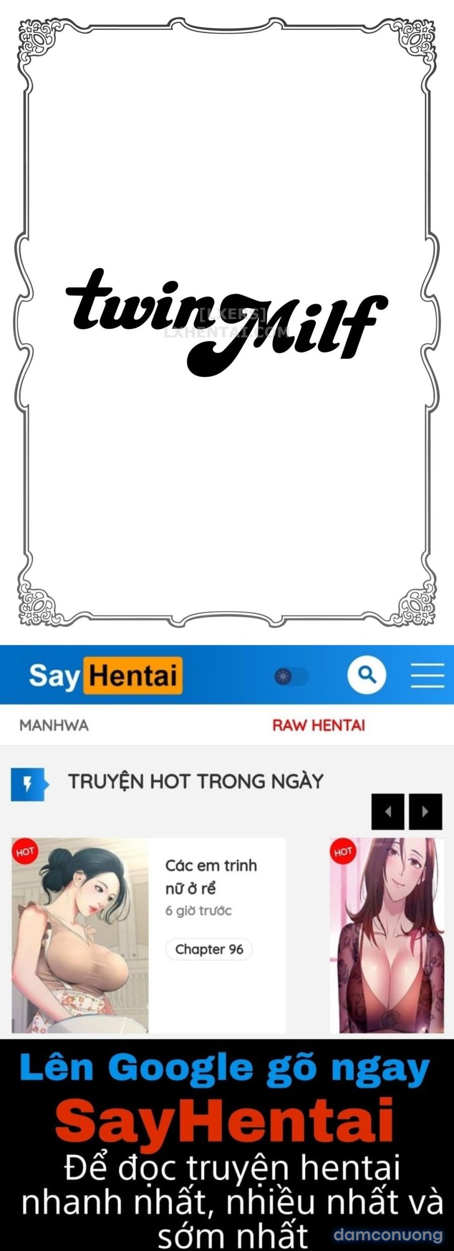 Hai chị em sinh đôi tầng trên (không che) 