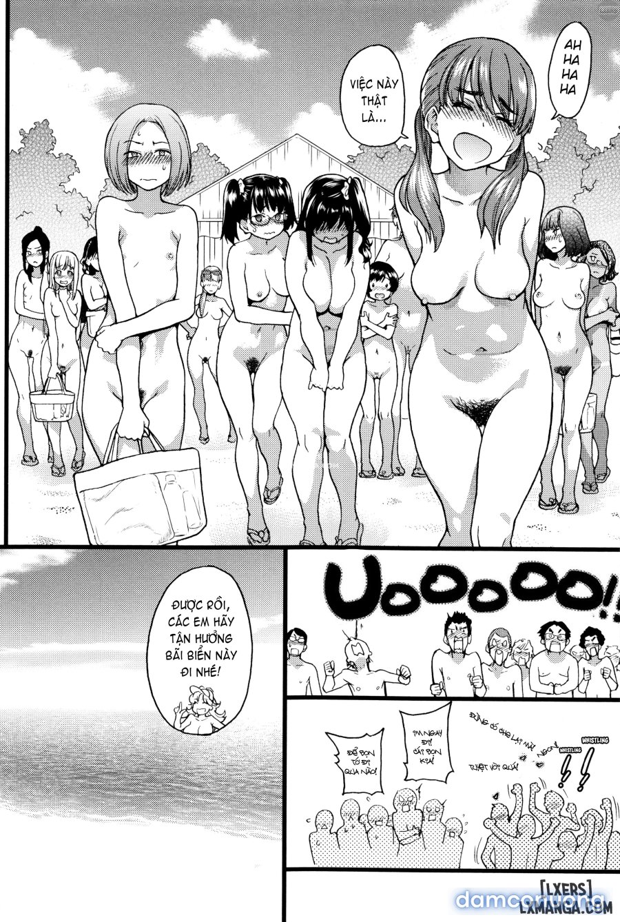Nudist Beach ni Shuugakuryokou de 