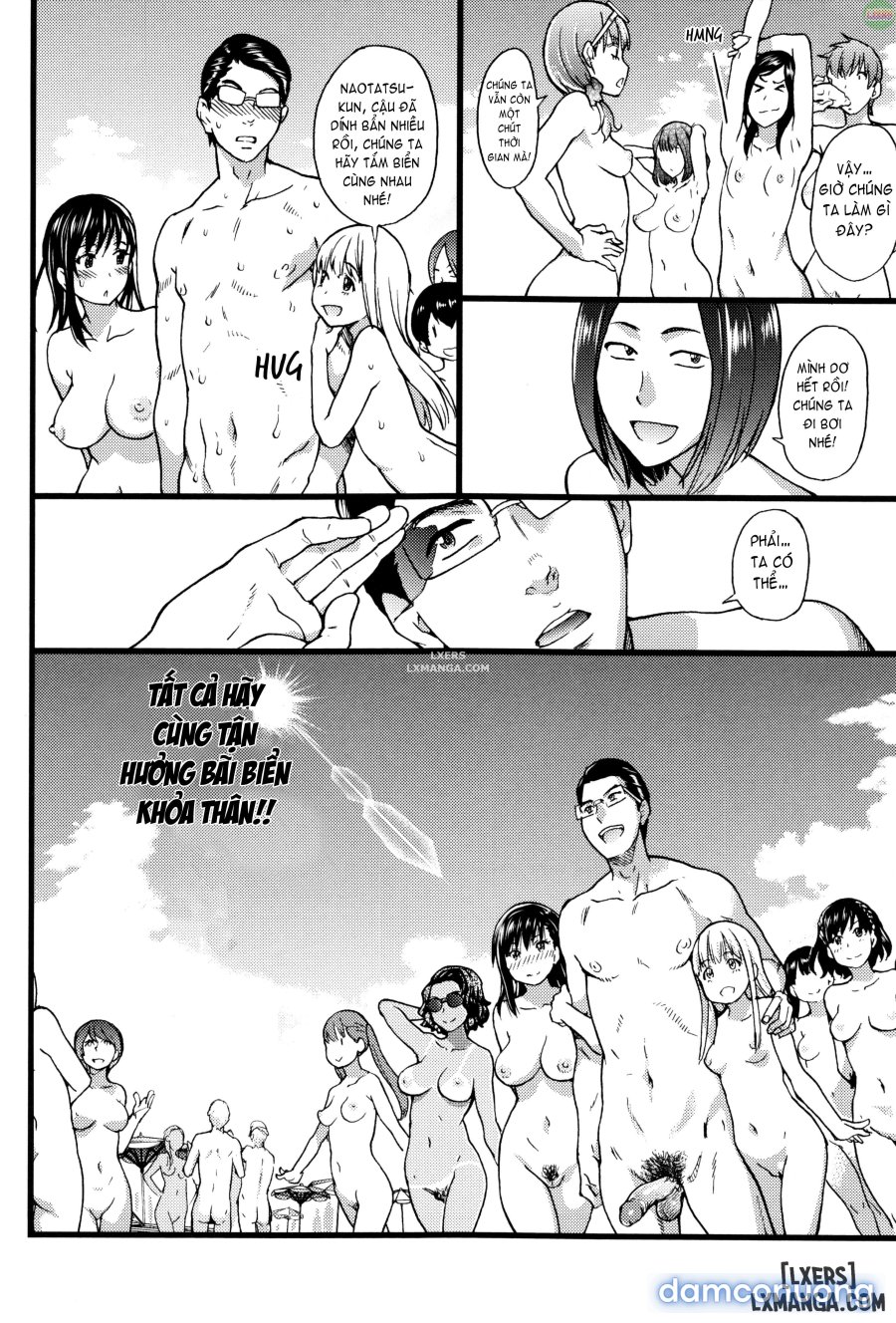 Nudist Beach ni Shuugakuryokou de 