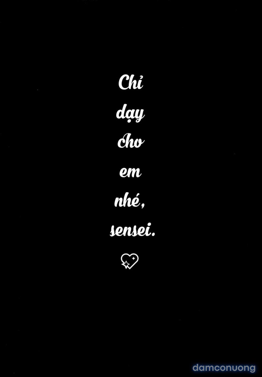 Sensei, Hãy Chỉ Dạy Cho Em 