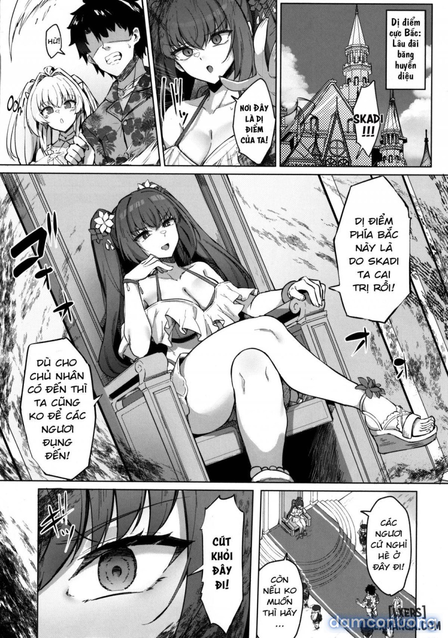 Kỳ nghỉ hè của Chaldea. Kết hôn và chuyển giao Mana với cô dâu Skad 