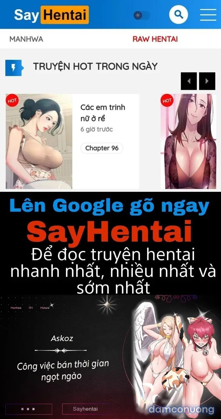 Công việc bán thời gian ngọt ngào. 