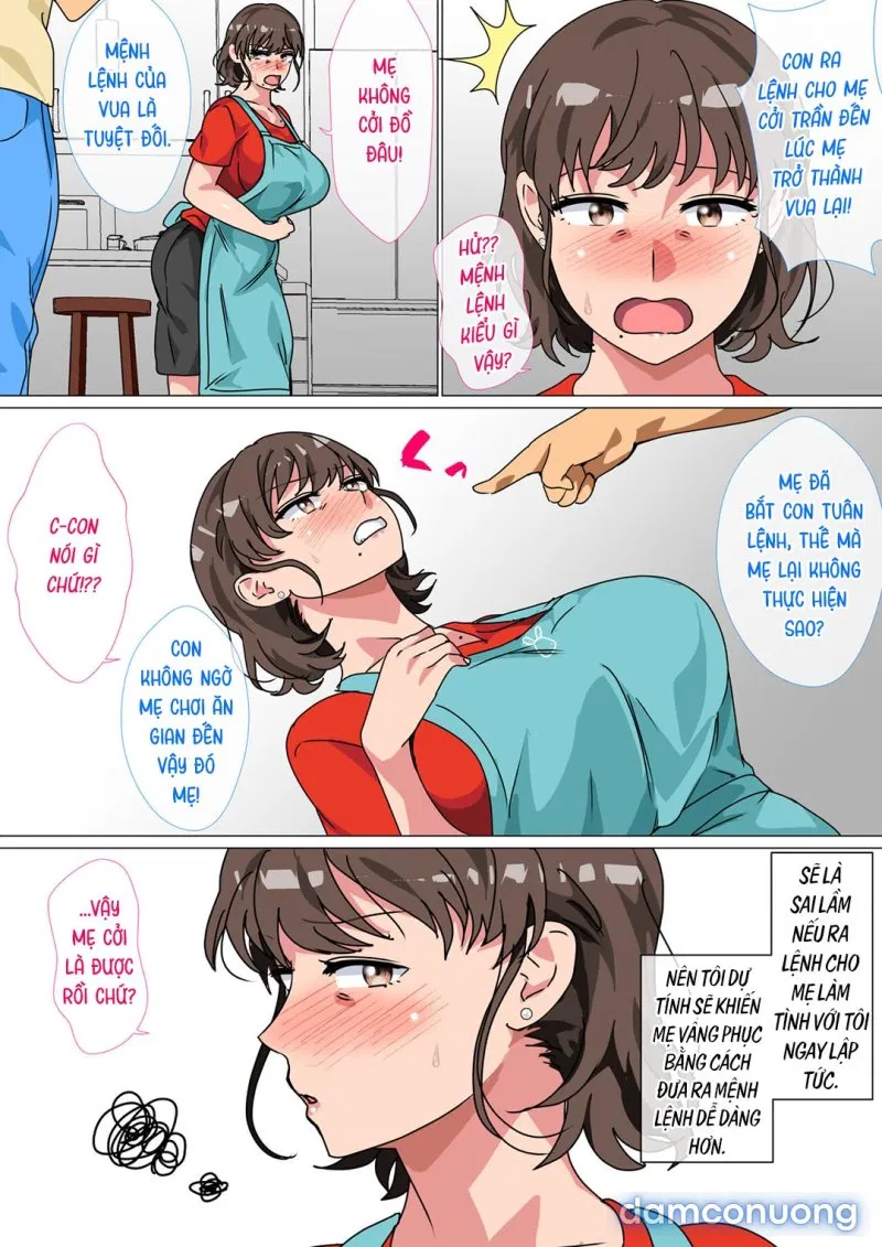 Tôi ra lệnh cho mẹ làm tình với mình trong trò chơi làm vua 