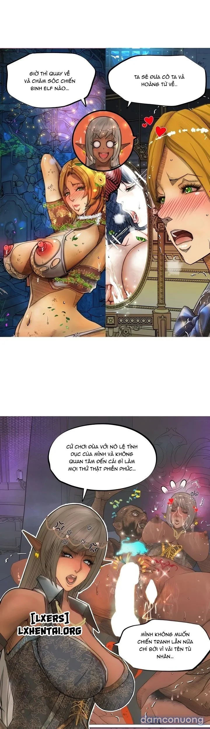Nữ hoàng Dark Elf và bầy tôi Orc 