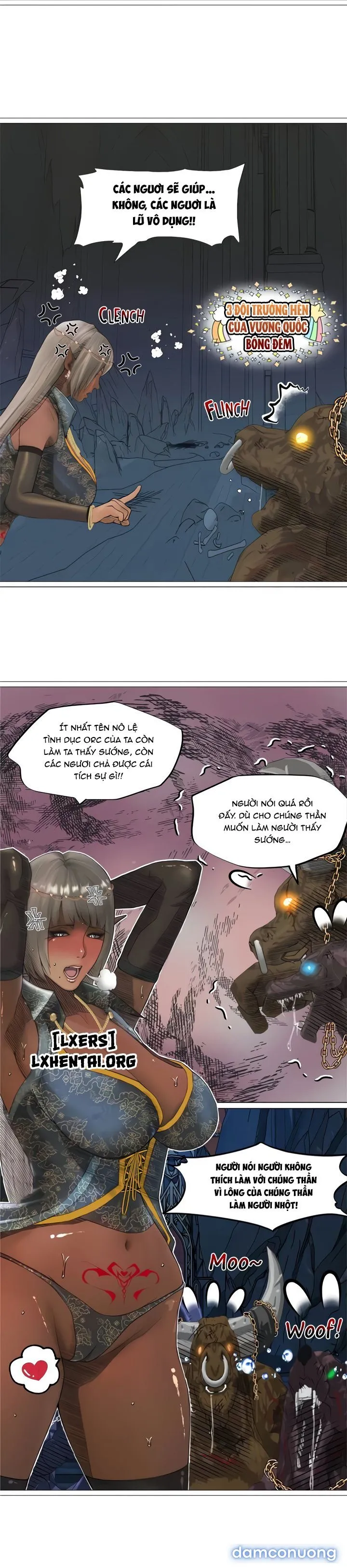 Nữ hoàng Dark Elf và bầy tôi Orc 