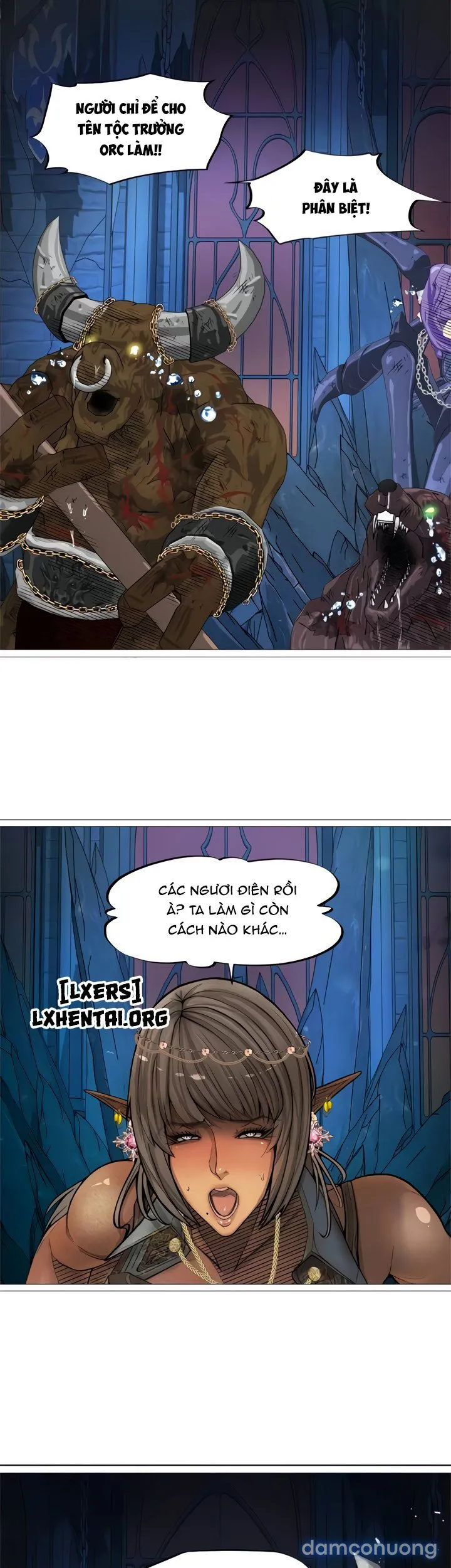 Nữ hoàng Dark Elf và bầy tôi Orc 