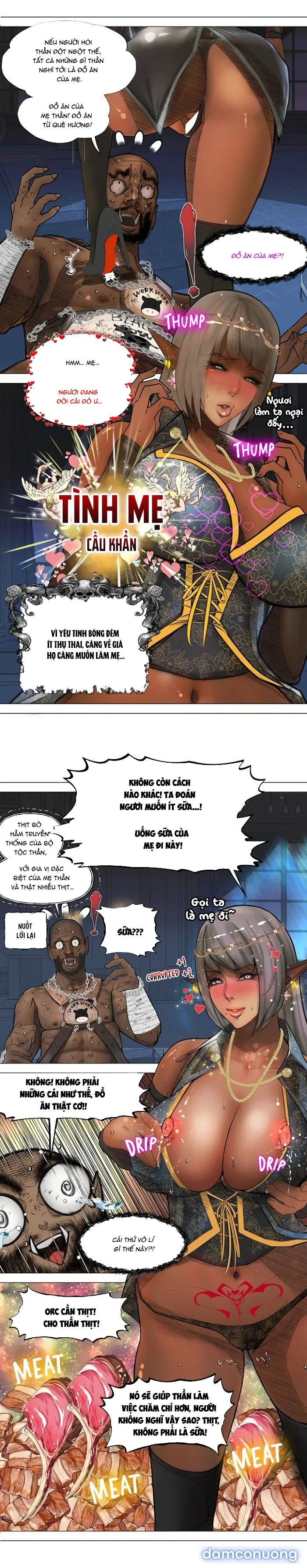 Nữ hoàng Dark Elf và bầy tôi Orc 
