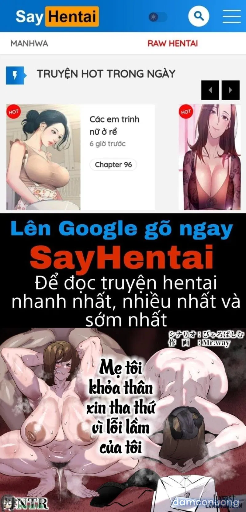 Mẹ Tôi Khỏa Thân Xin Lỗi Vì Lỗi Lầm Của Tôi 